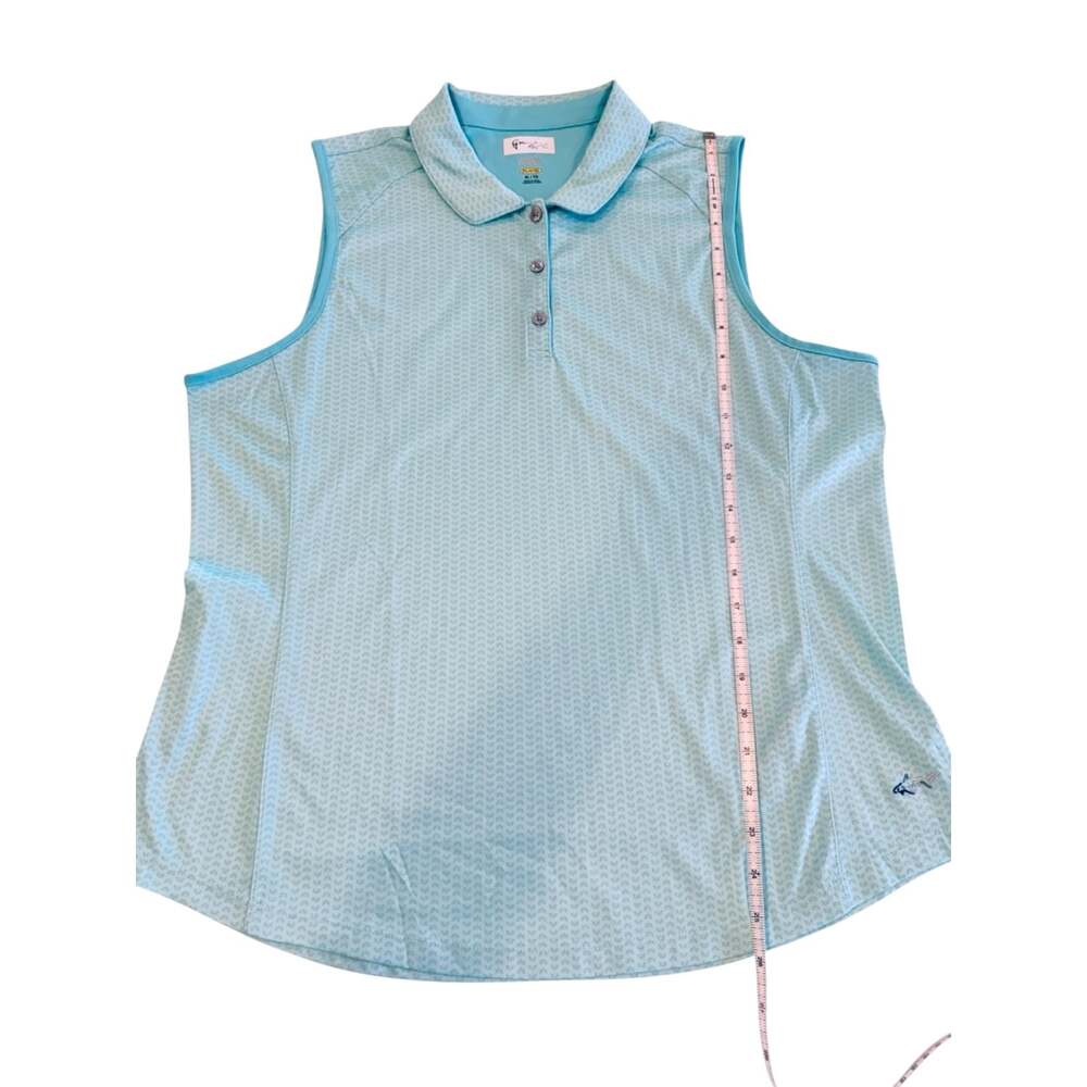 Women's Greg Norman ML75 Play Dry Polo light green golf